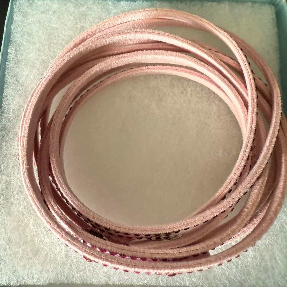 Touchstone Crystal Pink Wrap Star  Bracelet